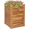 Květináč a truhlík PETROMILA vyvýšený záhon 60 x 60 x 84 cm masivní akáciové dřevo