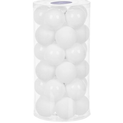 Magichome vianoce MagicHome Vánoční koule 30 ks bílé lesklé mix na vánoční stromek 6 cm – Hledejceny.cz