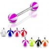 Piercing Šperky4U piercing do jazyka akrylát PJ01109-WO