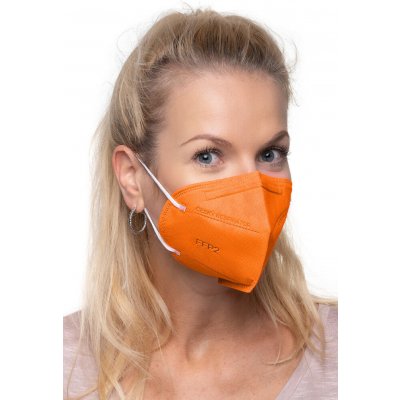 GOOD MASK respirátor FFP2 oranžový P 10 ks – Zboží Dáma