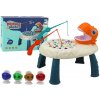 Magnetky pro děti Lean Toys Rybářská Orange Dinosaur Table