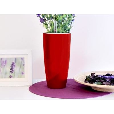 GreenSun Samozavlažovací Květináč LIQUIDS 35 cm výška 61 cm červený