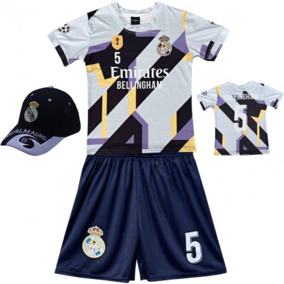 Numberoplus Real Madrid FC Pre Match Bellingham dětský fotbalový dres komplet – Zboží Dáma