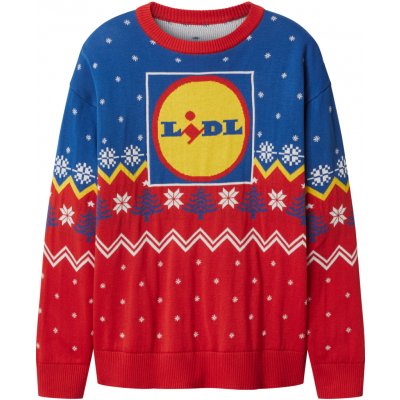 Dámský vánoční svetr LIDL Lidl modrá červená – Hledejceny.cz