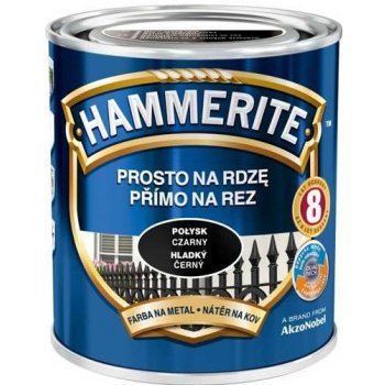 Akzo Nobel Hammerite přímo na rez, 0,7l, hladký černý