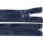 Voděodolný zip šíře 7 mm délka 80 cm spirálový, malé, 330 modrá tmavá – Zboží Mobilmania