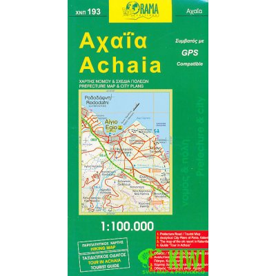mapa Achaia 1:100 t. ORAMA – Hledejceny.cz