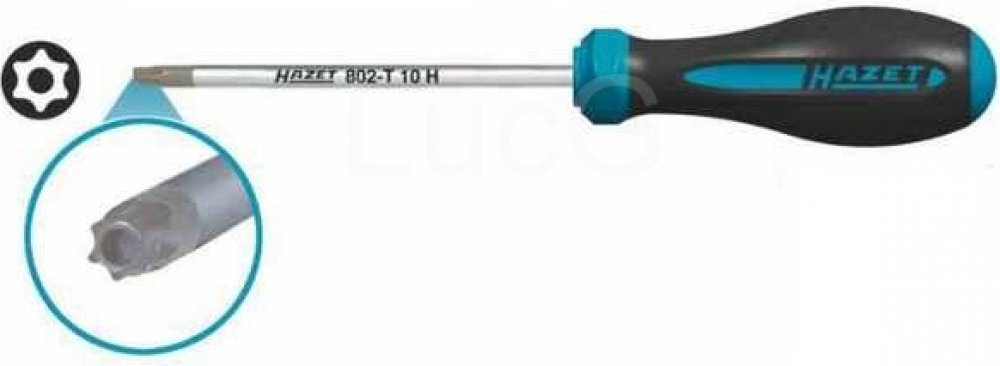 Šroubovák HEXAnamic ® TORX s čelním otvorem HAZET 802-T 9 H, T9 |  Srovnanicen.cz