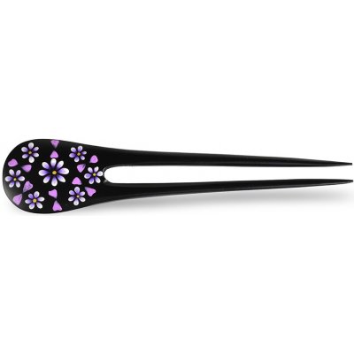 Jehlice do vlasů double Květ 01 - fialový – Zboží Dáma