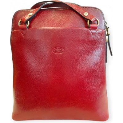 Katana kožená kabelka batoh tmavě červená 82364-08