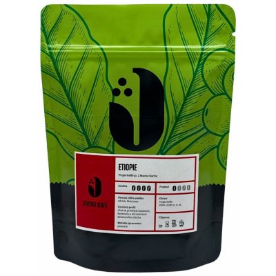 Jamai Café Etiopie Yirgacheffe gr. 2 Mamo Kacha zrnková 250 g – Hledejceny.cz