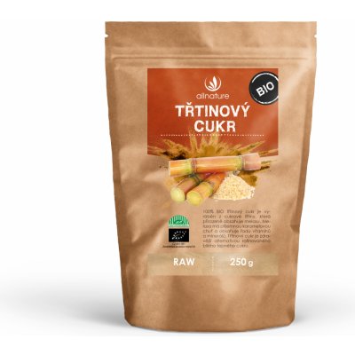 Allnature Cukr třtinový raw bio 250 g – Zbozi.Blesk.cz