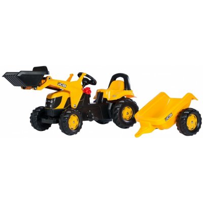 Rolly Toys rollyKid JCB s rollyKid Přívěsem a rollyKidnakladač 023837 – Zboží Mobilmania