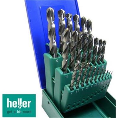 Heller 21961 7 - Sada vrtáků do kovu 19-dílná, HSS-G 1,0-10,0mm po 0,5mm v plastovém boxu – Zboží Mobilmania