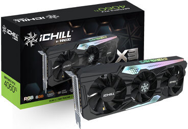 Inno3D GeForce RTX 4060 Ti iChill X3 8GB GDDR6 C406T3-08D6X-17113389