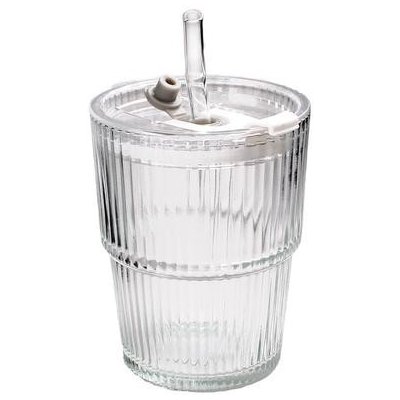 TORO Sklenice s brčkem 320 ml – Zboží Dáma