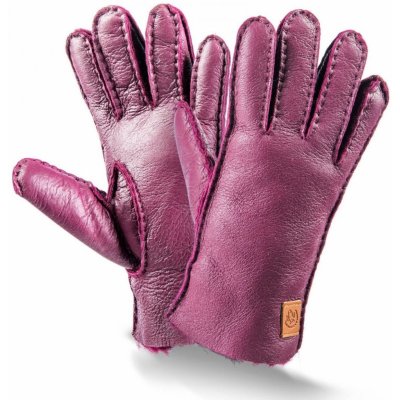 Kreibich&Fellhof Kožešinové rukavice Trend Kids violett – Zboží Dáma