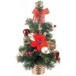 MagicHome Stromček Vianoce ozdobený červený 40 cm – Sleviste.cz