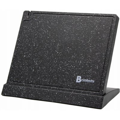 MAGNETICKÝ STOJAN NA NOŽE S BROUSKEM, KRÁSNÝ, PEVNÝ, ČERNÝ MATNÝ VZHLED MRAMORU – Zboží Dáma