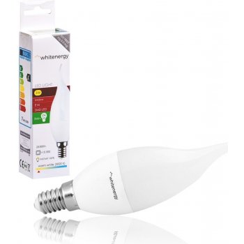 Whitenergy LED žárovka SMD2835 C37L E14 3W teplá bílá