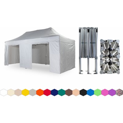 TENTino BIG HEXAGON 4x6 m 1A BÍLÁ 6 noh – Hledejceny.cz
