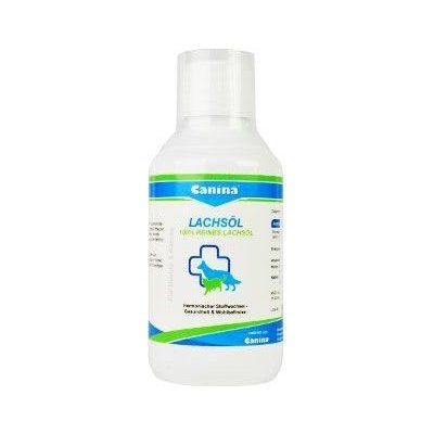 Olej lososový pro psy a kočky Canina, 250 ml – Zbozi.Blesk.cz