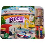 Jiri Models Mega omalovánkový set Doprava s voskovkami a barvičkami – Hledejceny.cz