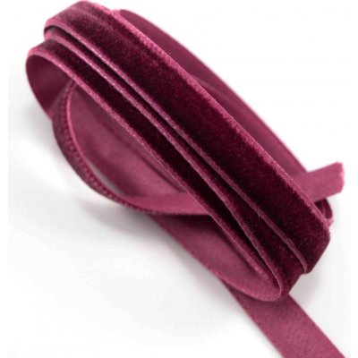 Sametová stuha - světlá bordo - šířka 1 cm – Zboží Dáma