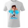 Dětské tričko dětské tričko Lionel Messi bílá