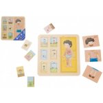 Classic World Educational Board Human Body Stavebnice pro děti Match 19 dílků – Zboží Dáma