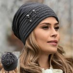 Willi dámská bavlněná čepice W-0039/D693 šedá – Zboží Mobilmania