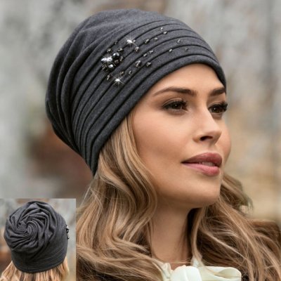 Willi dámská bavlněná čepice W-0039/D693 šedá – Zboží Mobilmania