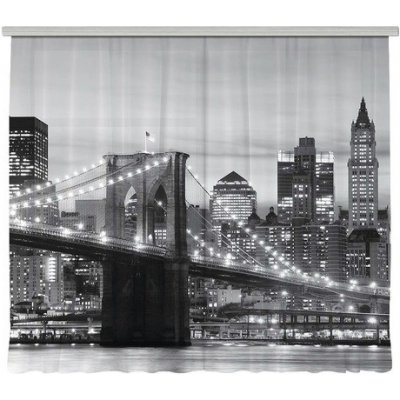 Fotozáclona AGdesign průhledná, Město 280 x 245 cm – Hledejceny.cz