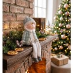 MagicHome Postavička Vánoce Chlapeček polyresin 11x8x13 cm – Hledejceny.cz