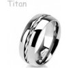 Prsteny Steel Edge Titanové snubní prsteny Spikes 3656