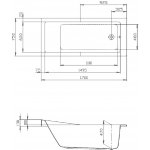 Hoesch Foster 170 x 75 cm 6629010 – Hledejceny.cz