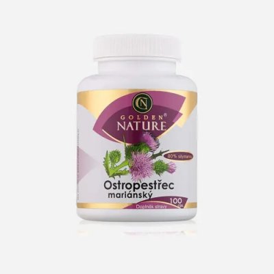 Golden Nature Ostropestřec mariánský 80% silymarinu 6 x 100 tablet – Hledejceny.cz