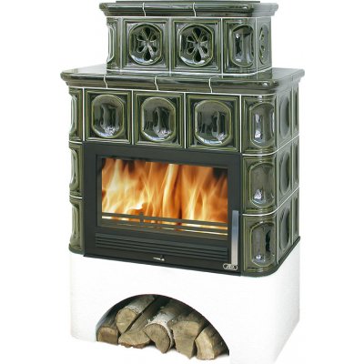 ABX KARELIE 12 kW zelená bílý sokl TPL 10,5kW – Zboží Dáma