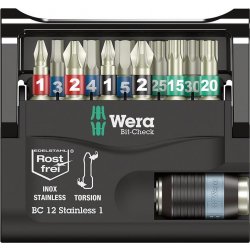 Wera Bit Check Stainless PH PZ TX 10 dílů