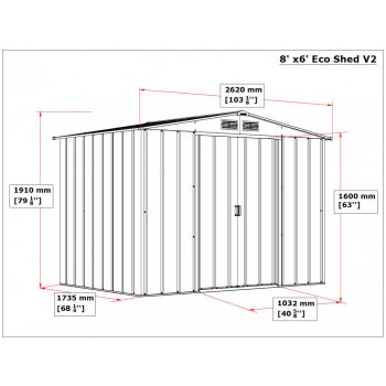 Duramax TITAN ECO 4,7 m² antracit