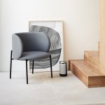 Teulat Mogi tmavě šedé látkové lounge – Sleviste.cz