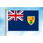 LIBEA, s.r.o. Vlajka Turks a Caicos Rozměr: 30x45 cm, Uchycení: Karabiny na stožár – Hledejceny.cz