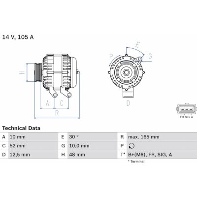 Generátor BOSCH 0 986 080 440