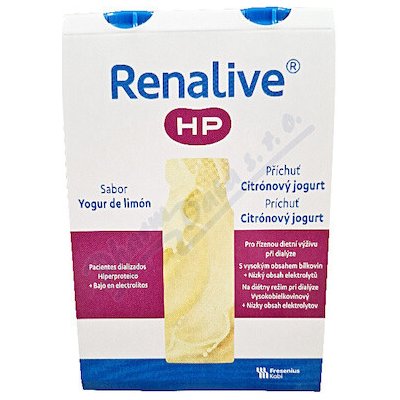RENALIVE HP PŘÍCHUŤ CITRÓNOVÝ JOGURT POR SOL 4X200 ML – Hledejceny.cz