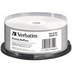 Verbatim BD-R 50GB 6x, printable, spindle, 25ks (43749) – Sleviste.cz