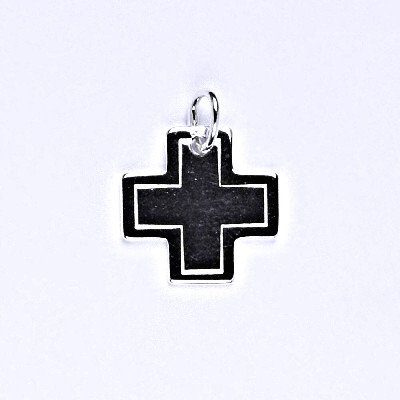 Čištín Stříbrný přívěsek křížek P 971 – Zboží Mobilmania