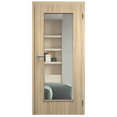Sapeli Elegant Komfort M40 otočné dub Hikari 70 x 197 cm Čiré sklo – Hledejceny.cz