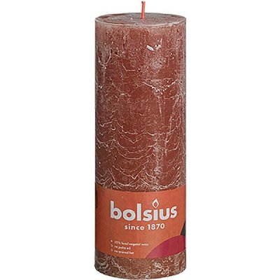 Bolsius Rustikální sloupová semišově hnědá 190 x 68 mm – Zbozi.Blesk.cz