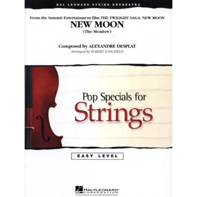 New Moon from Twilight snadné noty pro smyčcový orchestr, party, partitura