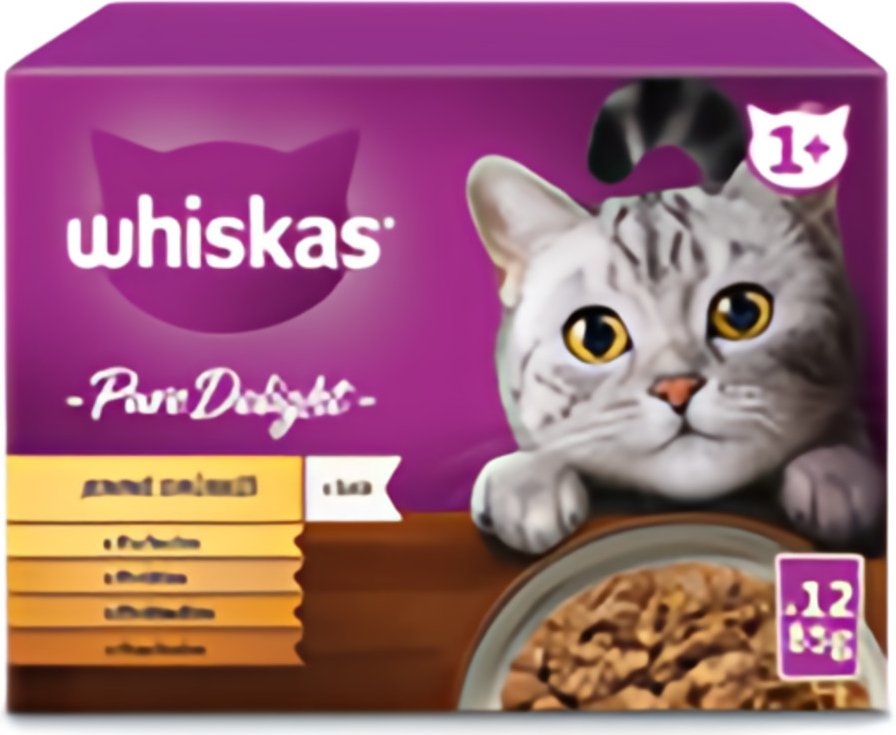 Whiskas Pure Delight drůbeží výběr v želé pro dospělé kočky 12 x 85 g